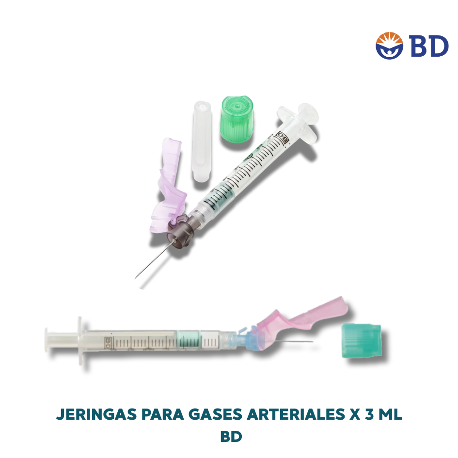JERINGAS PARA GASES ARTERIALES X 3 ML X 1 UND (AGA) - BD
